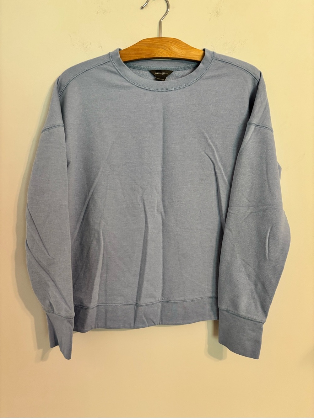 Eddie Bauer dusty blue crewneck sweatshirt